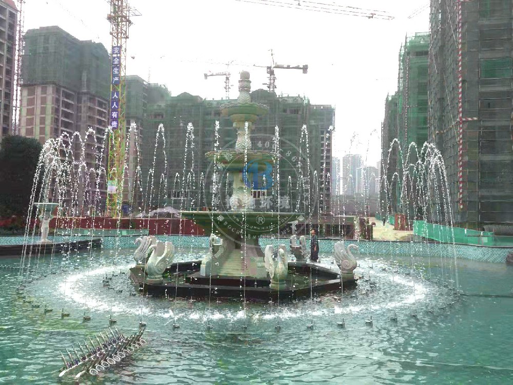 四川广安华珂水景城景观雕塑喷泉